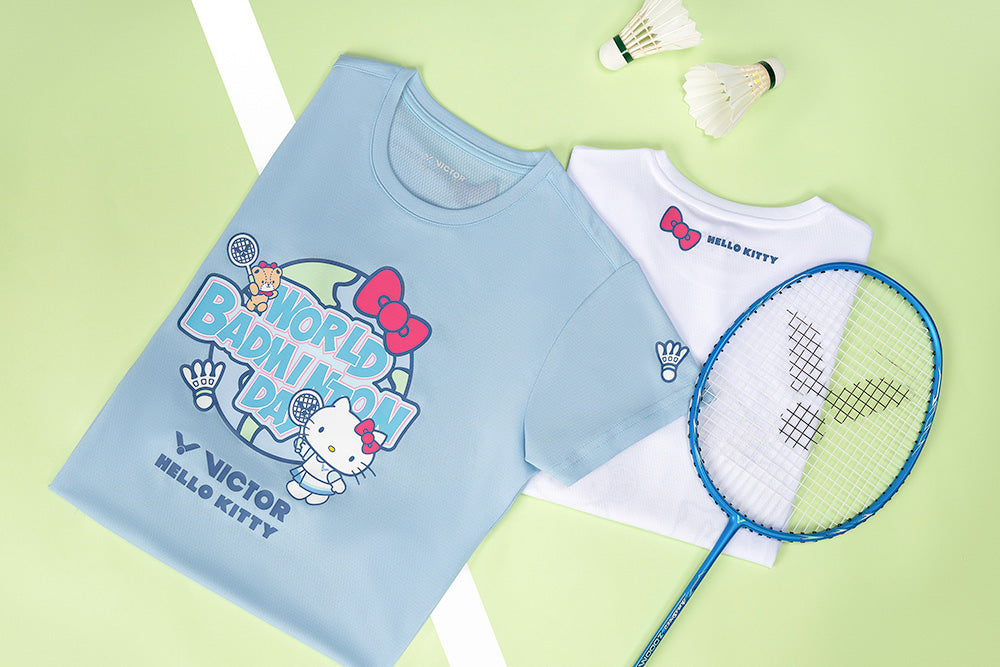 Victor X Hello Kitty T-shirt [Lake Blue](T-KT301 M) – J Zone