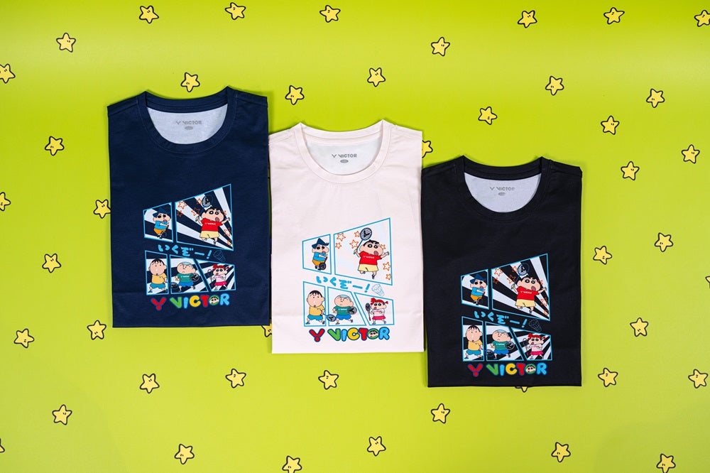 Victor X Crayon Shinchan T-shirt [Black](T-404CS C) – J Zone