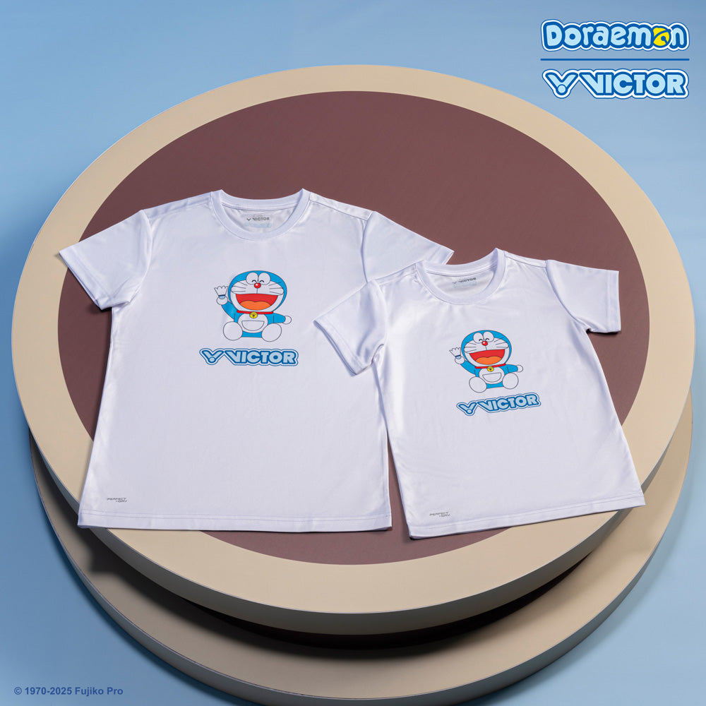 Victor X Doraemon Shirt (T-501DRM A) [White] – J Zone