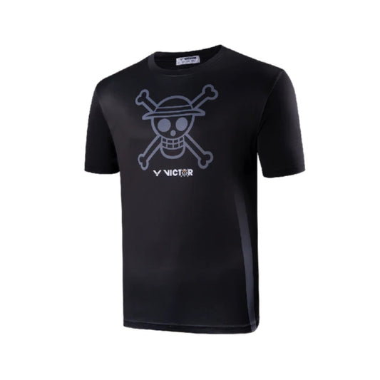 Victor X One Piece Luffy Skull T-shirt [Black](T-OP2-C)