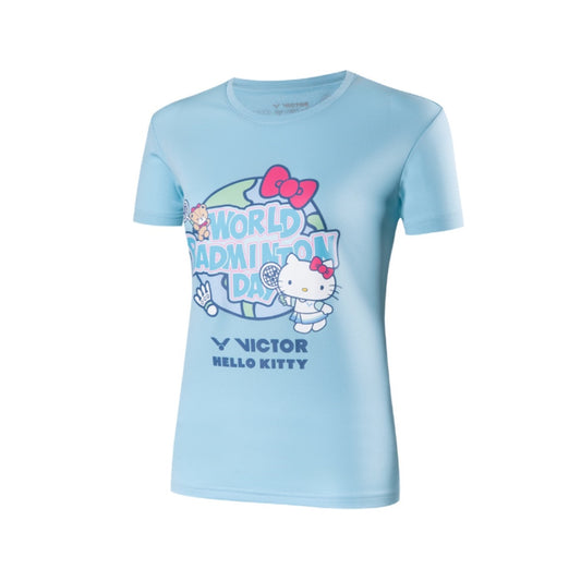 Victor X Hello Kitty T-shirt [Lake Blue](T-KT301 M)