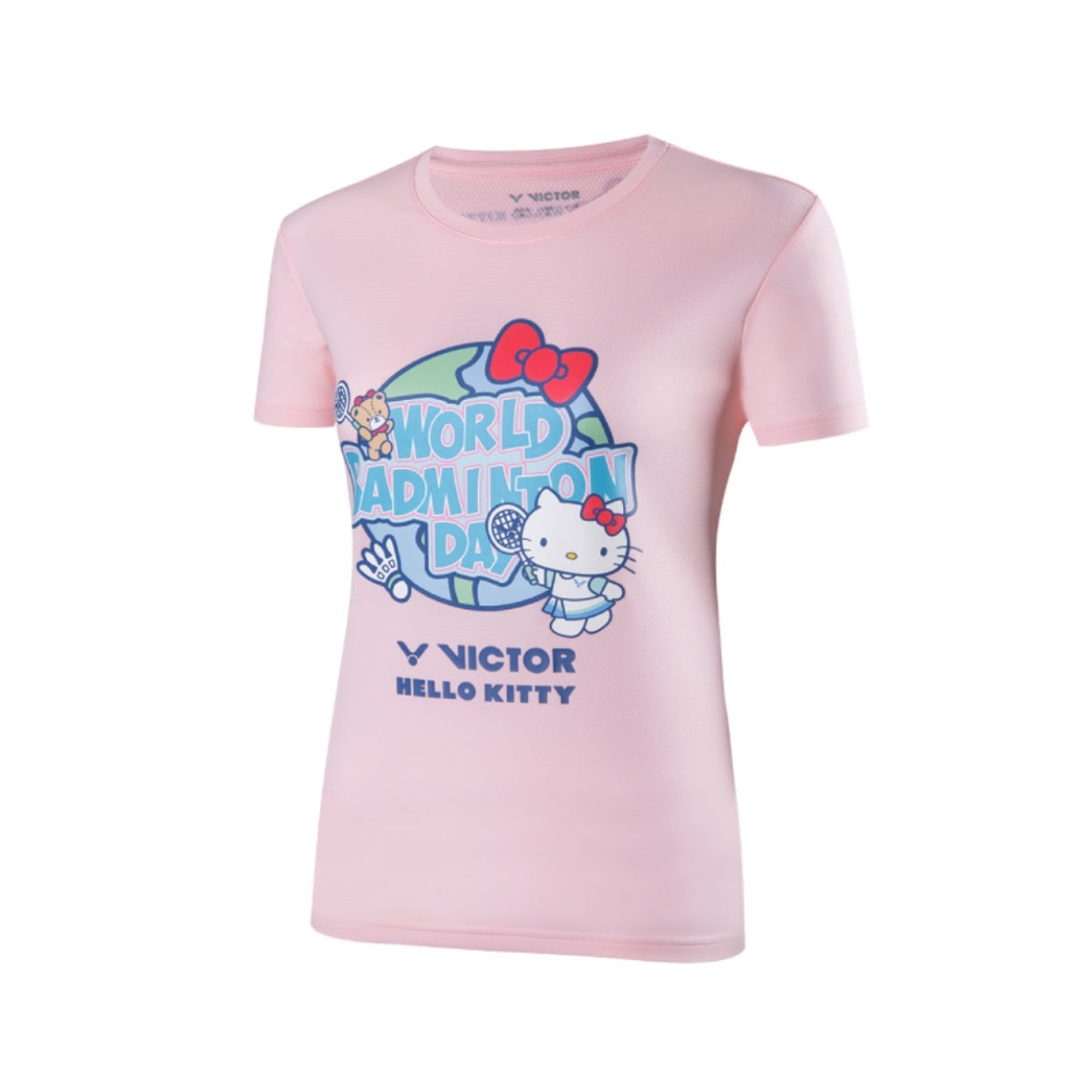 Victor X Hello Kitty T-shirt [Baby Pink](T-KT301 I)