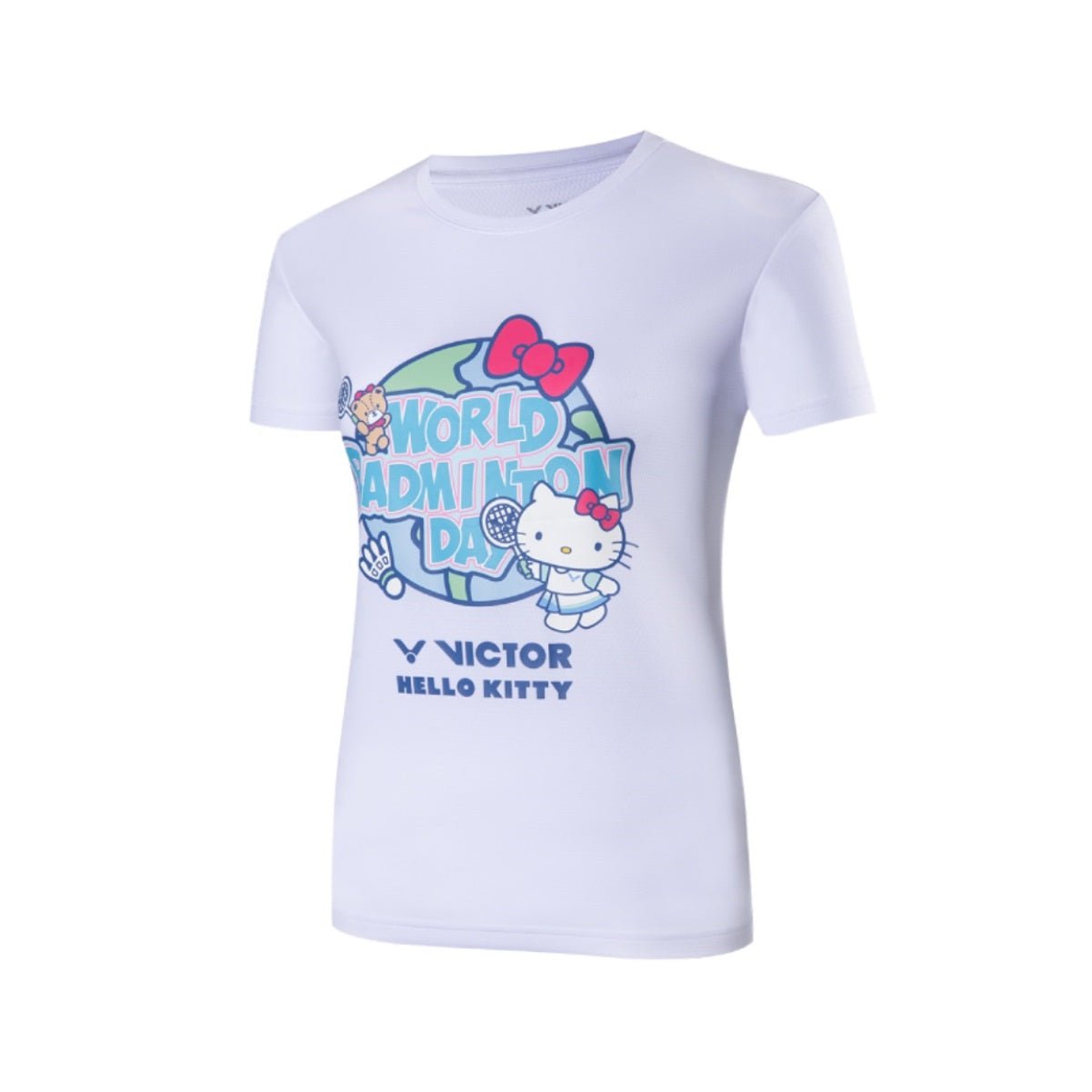 Victor X Hello Kitty T-shirt [White](T-KT301 A)