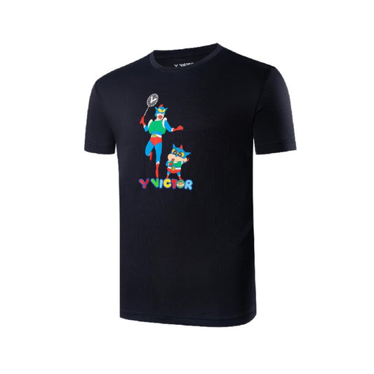 Victor X Crayon Shinchan T-shirt [Black](T-402CS C)