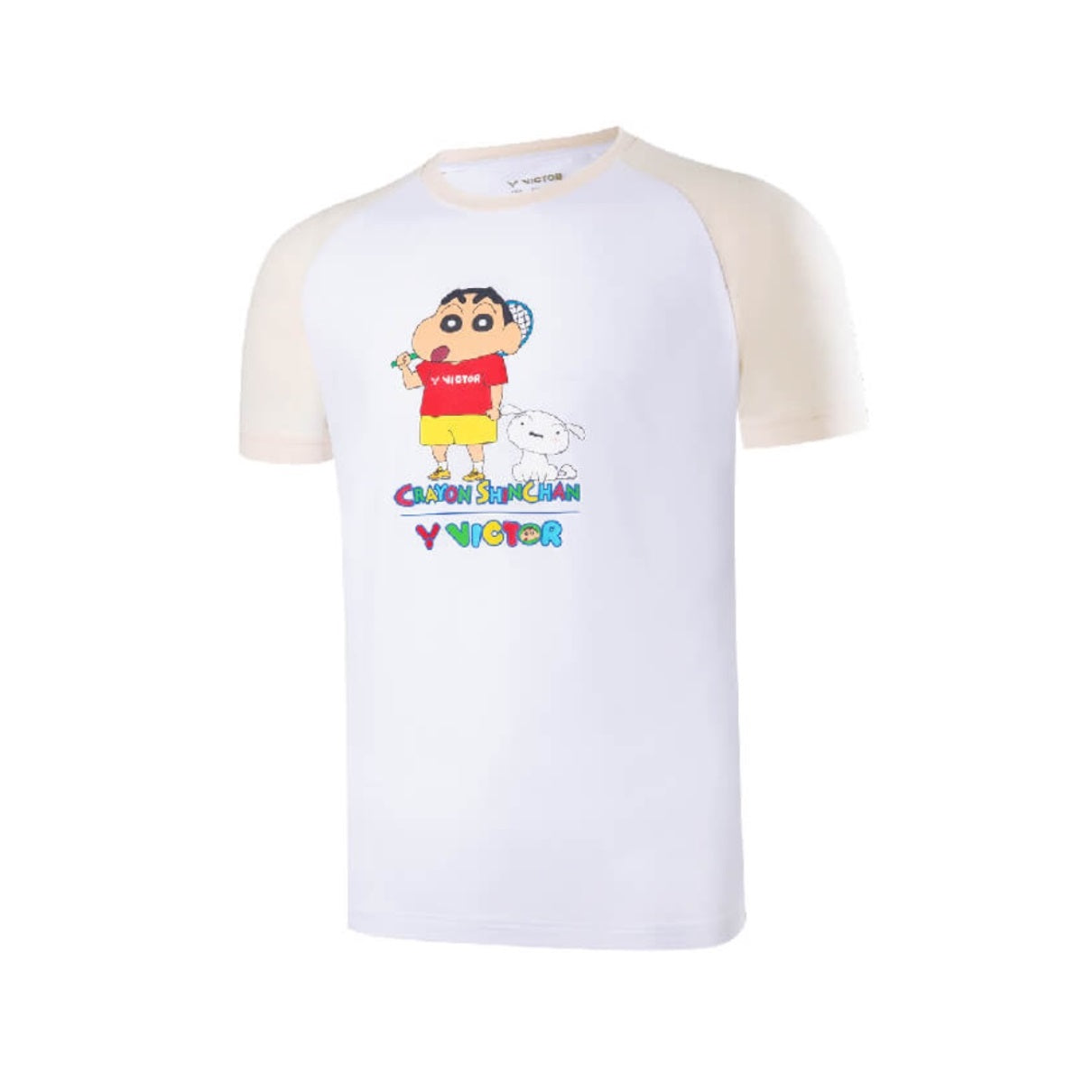 Victor X Crayon Shinchan T-shirt [White](T-401CS L)