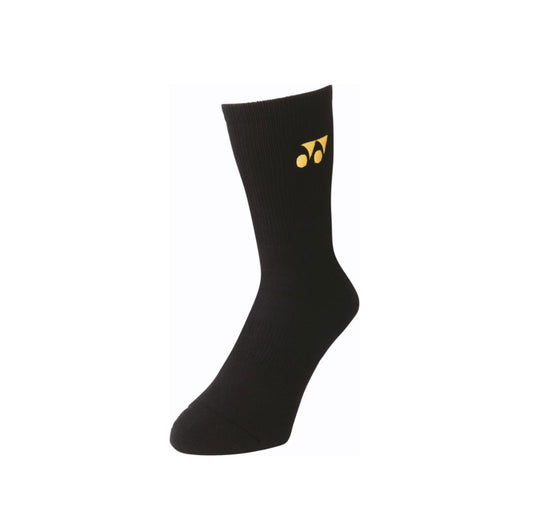 Yonex Sport Crew Socks [Black with Gold Logo]