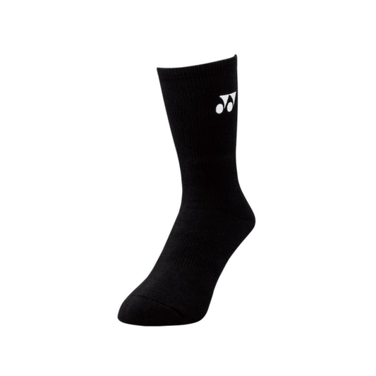 Yonex Sport Crew Socks [Black with Blue Logo]