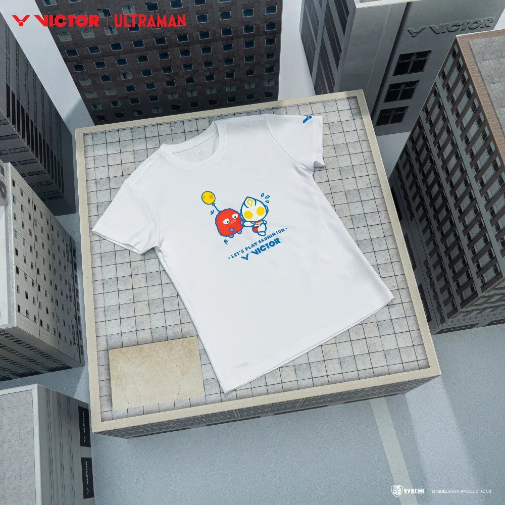 Victor X ULTRAMAN Knitted T-Shirt T-505UTM A [White]