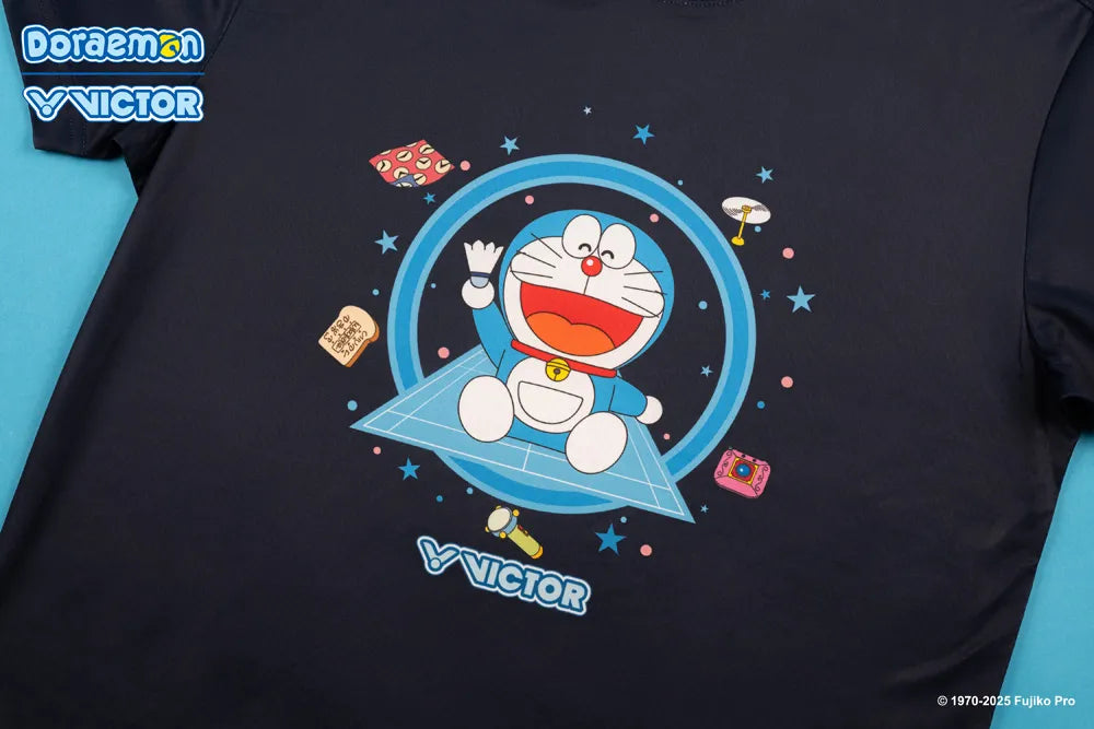 VICTOR Doraemon Knitted T-Shirt T-524DRM B