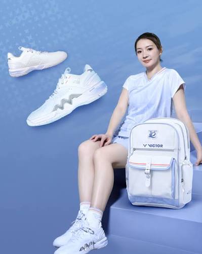 Victor P8500Lite HYQ (Women)[White/Light Blue]