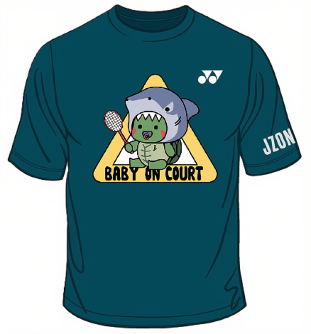 JZONE Limited Edition Baby on Court Shirt [Teal]