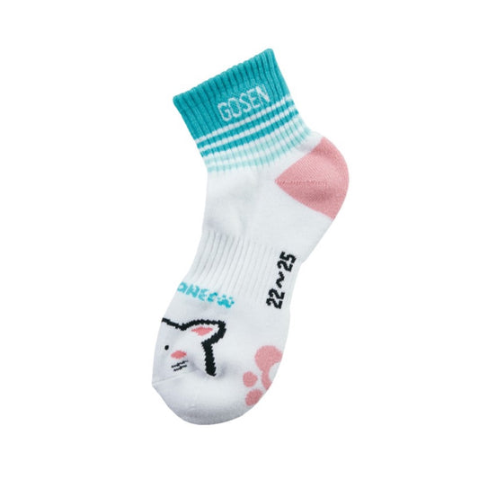 Gosen Pochanec Quarter Cut Socks [Pink/Blue]