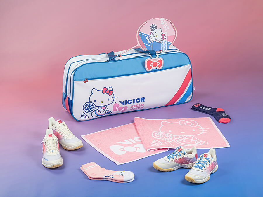 Victor x Hello Kitty Racket Bag [White/Nautical Blue](BR-RKT AF)